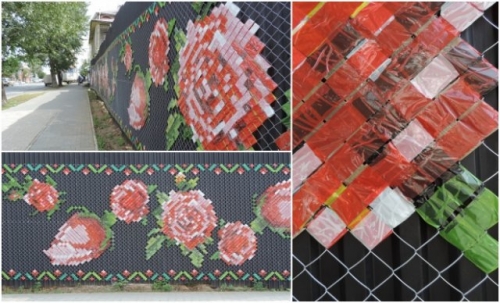 10 идей, как украсить забор из сетки-рабицы